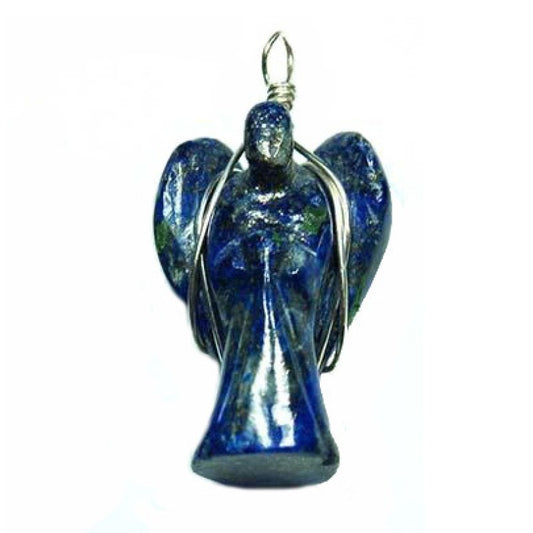 Lapis Lazuli Angel Shaped Wire Wrapped pendant