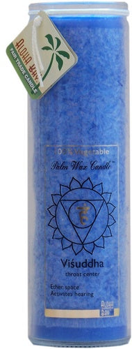 Visuddha Throat Chakra Jar Candle - Blue