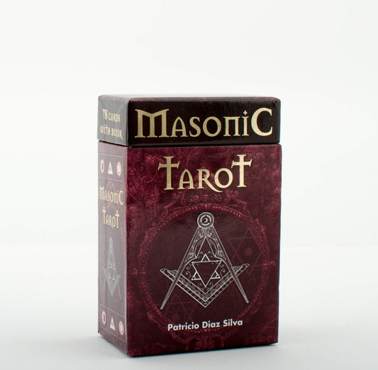 Masonic Tarot by Patricio Diaz Silva – a 78-card esoteric deck fusing Masonic philosophy with traditional tarot symbolism.
