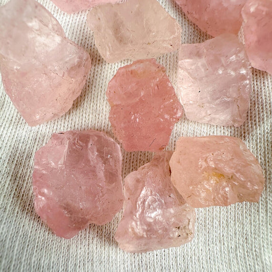 Morganite Raw Crystal With Display Card