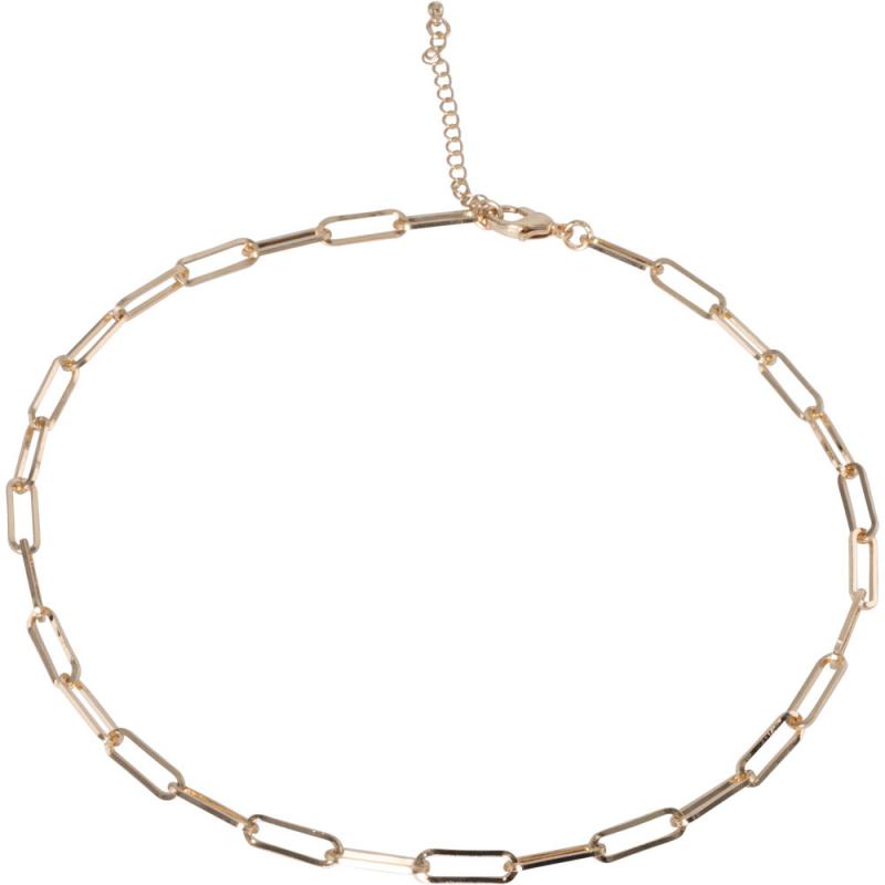 Gold TONE PAPER CLIP NECKLACE CHAIN