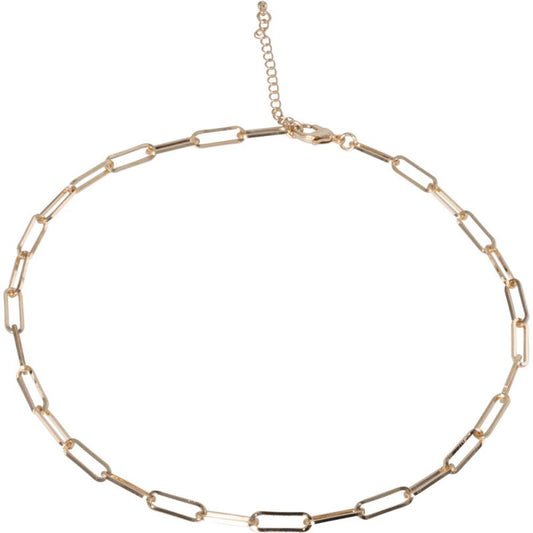 Gold TONE PAPER CLIP NECKLACE CHAIN