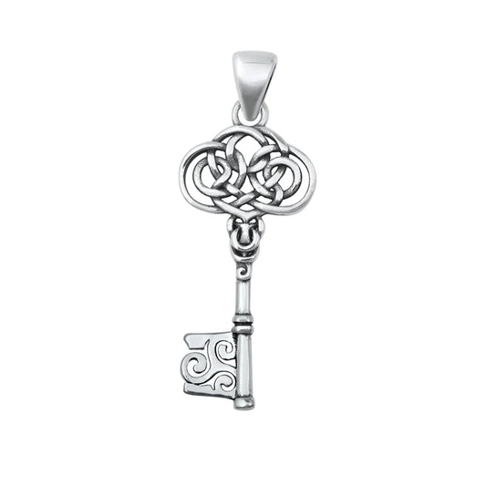 Celtic Key .925 Sterling Silver Pendant