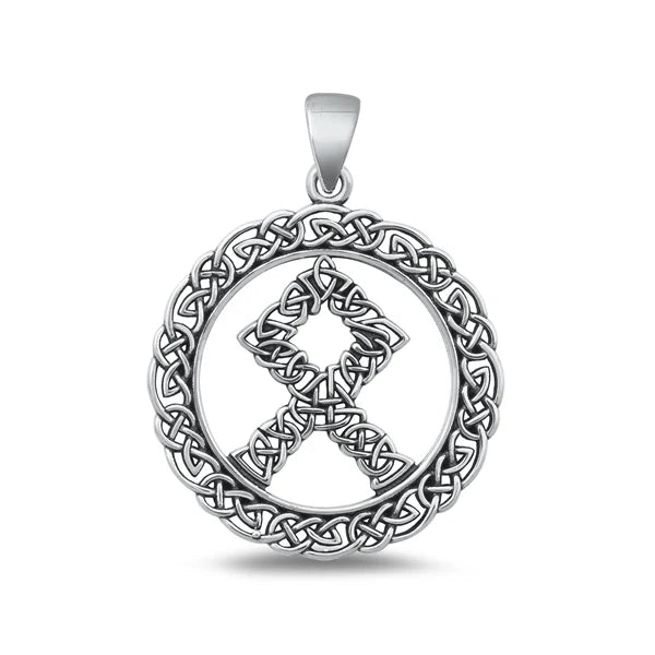 Othala Rune .925 Sterling Silver Pendant