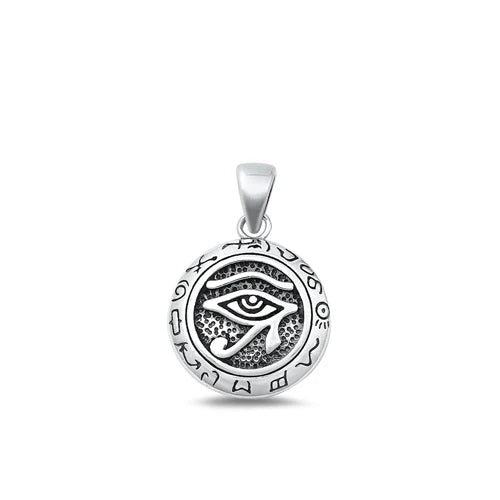 Eye Of Horus Amulet .925 Sterling Silver Pendant