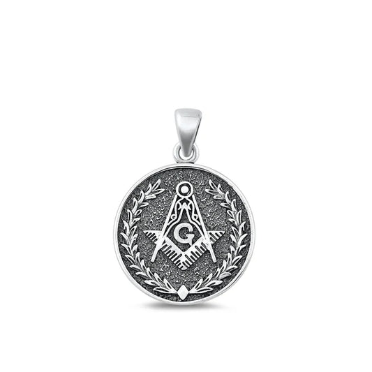 Masonic Freemason .925 Sterling Silver Pendant