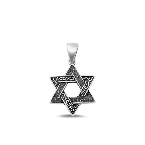 Star Of David .925 Sterling Silver Pendant