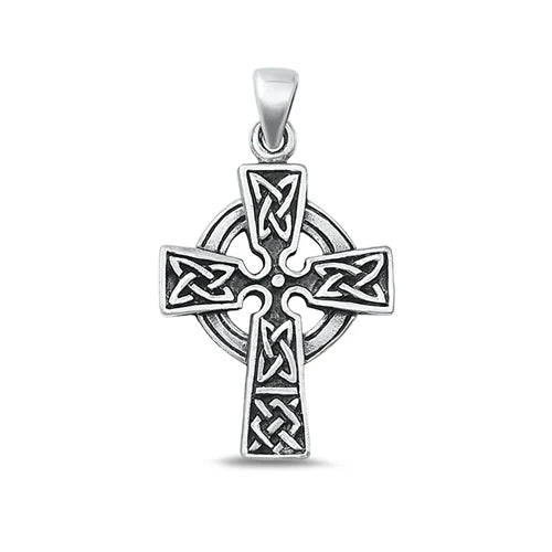 Celtic Cross Sterling Silver Pendant