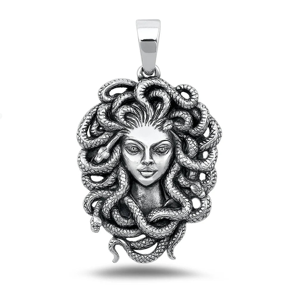 Medusa .925 Sterling Silver Pendant