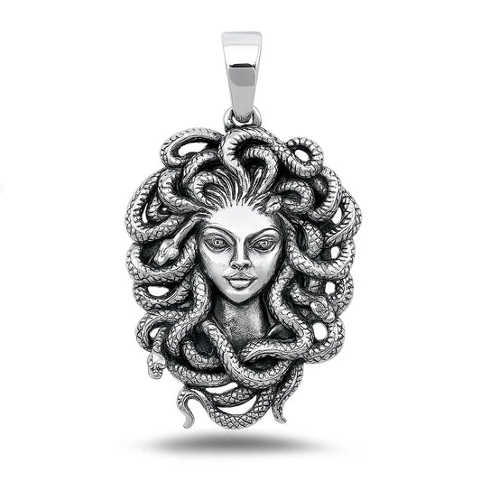 Medusa .925 Sterling Silver Pendant