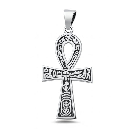 Ankh Egyptian Hieroglyph .925 Sterling Silver Pendant