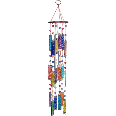 Rainwater Glass Sun Catcher With Tube Chime