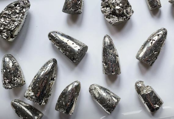 Pyrite Polished Free Form Cut Base Standing - Peru