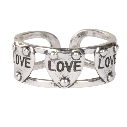 Love Adjustable Steel Ring