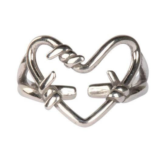 Heart Adjustable Plated Copper Ring