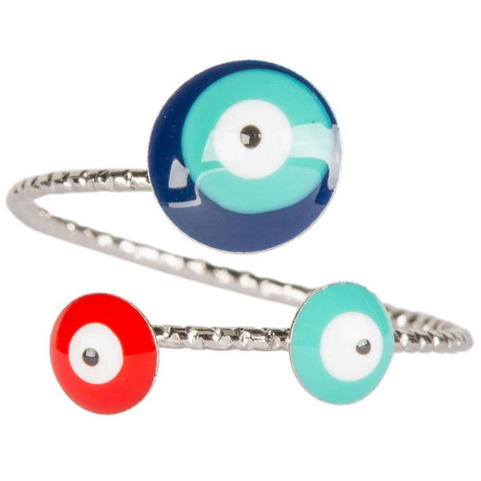 Evil Eye 3 Adjustable Ring