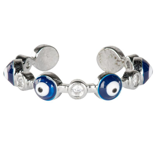 Evil Eye Adjustable Ring