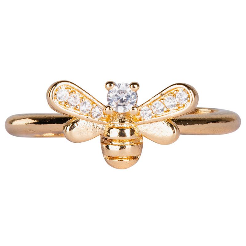 Bee Ring Adjustable Gold Ring