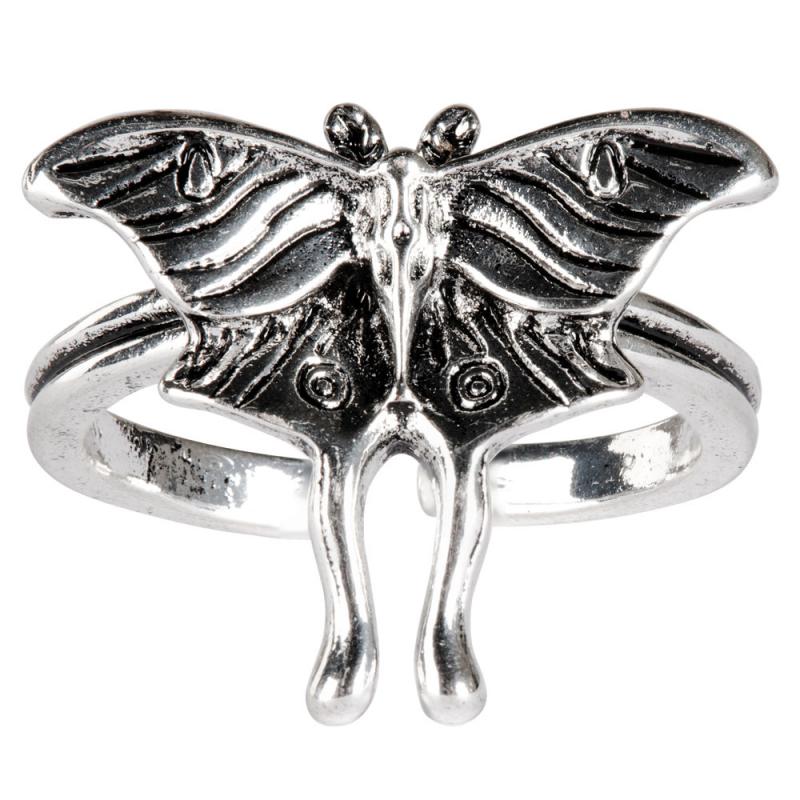 Adjustable Small Moth Ring