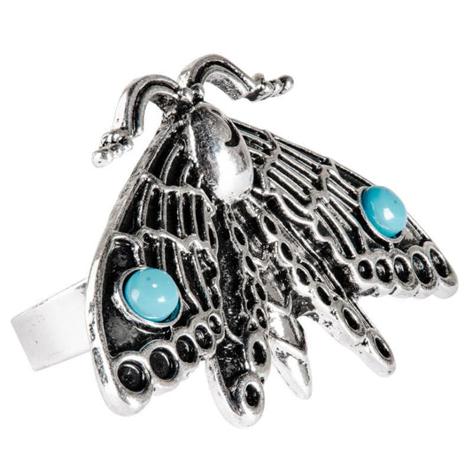 Large Moth Adjustable Ring