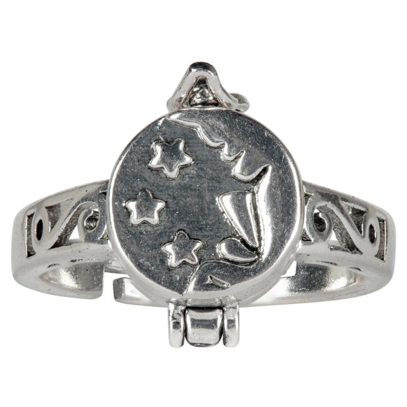 Moon & Star Poison Adjustable Ring