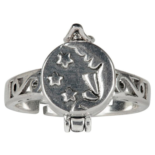 Moon & Star Poison Adjustable Ring