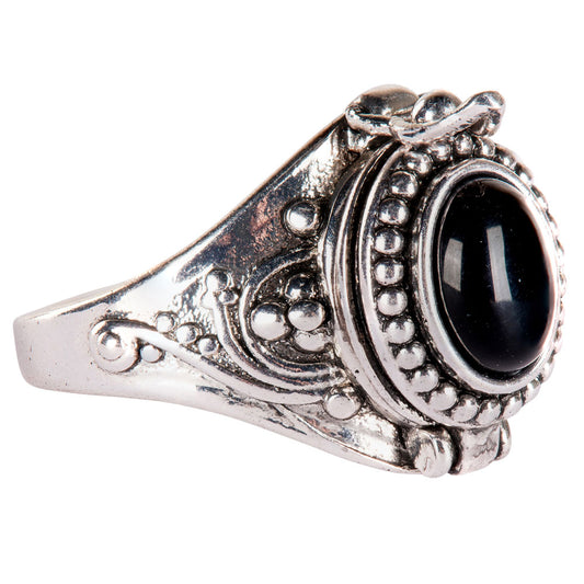 Black Obsidian Poison Adjustable Ring