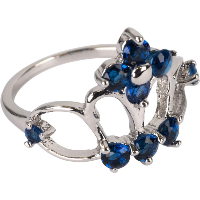CZ Flower Crown Adjustable Base Metal Ring