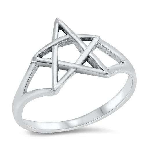 Star Of David .925 Sterling Silver Ring Size 7