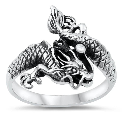 Dragon .925 Sterling Silver Ring Size 9