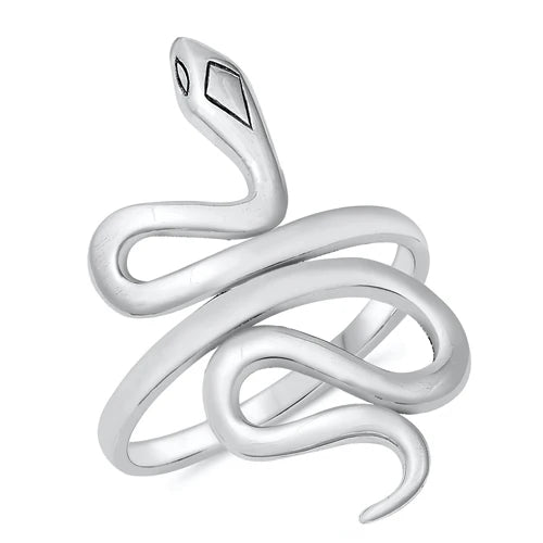 Snake .925 Sterling Silver Ring Size 8