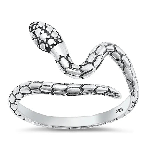 Snake .925 Sterling Silver Ring Size 7