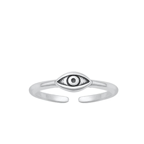 Evil Eye .925 Sterling Silver Toe Ring