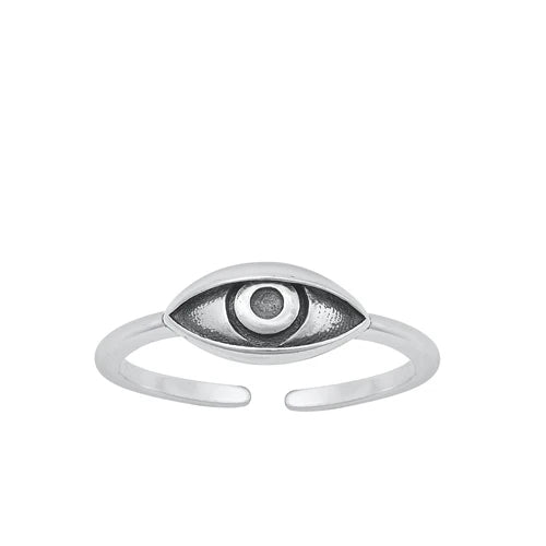 Evil Eye .925 Sterling Silver Toe Ring