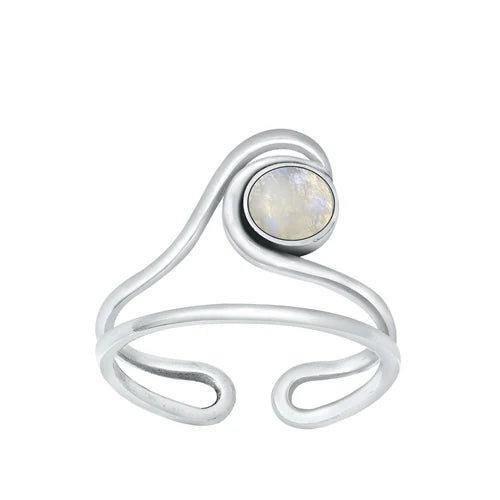 Moonstone .925 Serling Silver Toe Ring