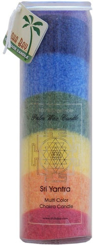 Sri Yantra - Chakra Jar Raibow Candle