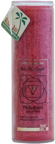 Muladhara Root Chakra Jar Candle - Red