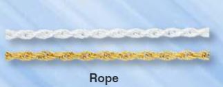 18" Silver-Plated Rope Chain