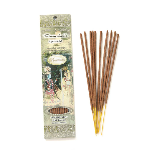 Rasa Lila Agarwood Prabhuji's Gifts Stick Incense 10 Sticks