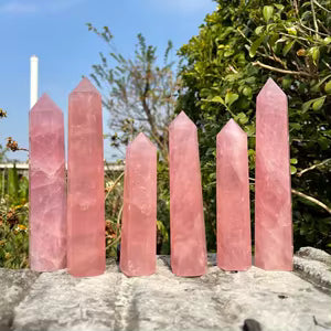 Rose Quartz Tower 6-7"