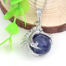 Sphere Dragon Claw / Paw Plated Pendant