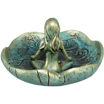 Lotus Nymph Meditating Resin Incense Holder