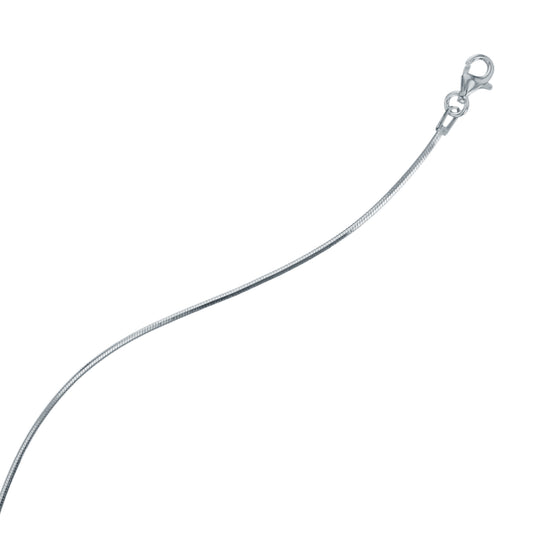 16" Snake Round 1.2MM .925 Sterling Silver Chains