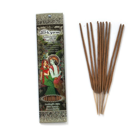 Shyam Sandalwood Supreme Prabhuji's Gifts Stick Incense 10 Sticks