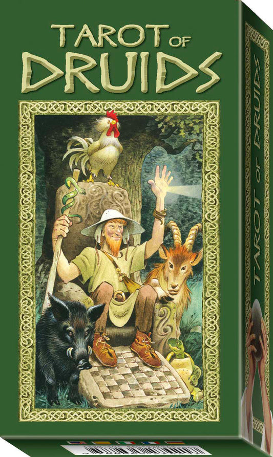 Tarot of Druids by Bepi Vigna, Severino Baraldi & Antonio Lupatelli – 78-card deck featuring Celtic-inspired artwork and druidic symbolism.
