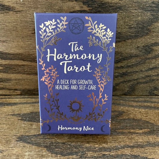 The Harmony Tarot by Harmony Nice – a gentle, witchy tarot deck promoting balance, intuition, and inner peace.
