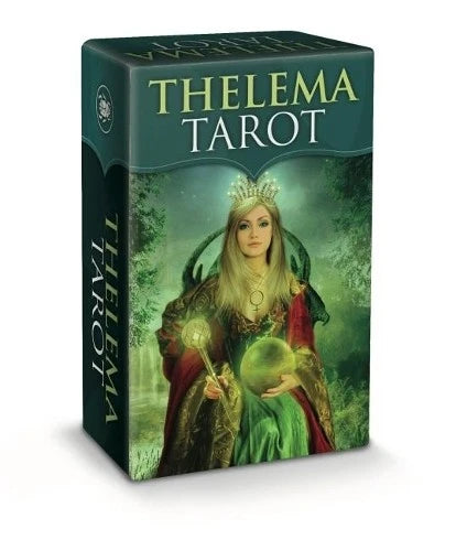 Thelema Tarot Mini by Renata Lechner – a 78-card pocket-sized deck rich in esoteric symbolism and magical inspiration.


