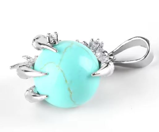 Sphere Dragon Claw / Paw Plated Pendant