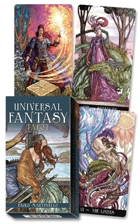 Universal Fantasy Tarot by Lo Scarabeo with imaginative artwork blending magic, myth, and spiritual insight.

