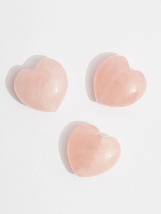 Rose Quartz Heart 30mm